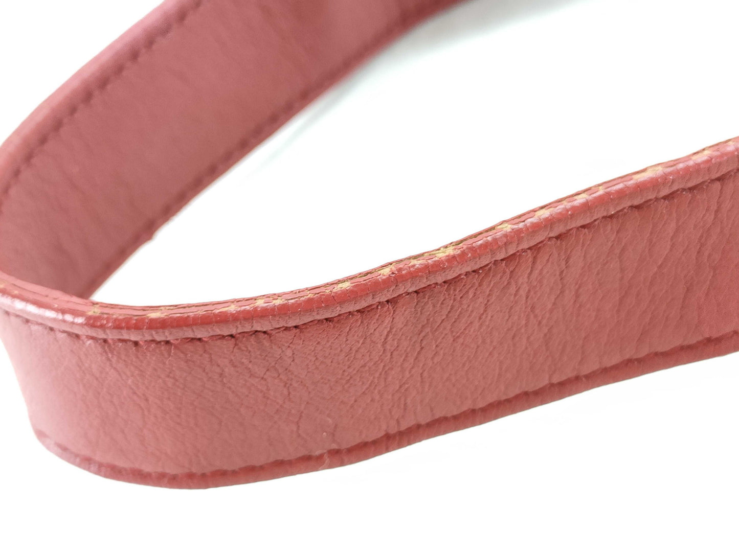 SAINT LAURENT Y-Line Red Leather Shoulder Bag