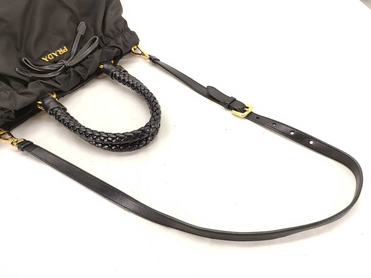 PRADA Nylon Prada 2way Shoulder Bag Tote Bag