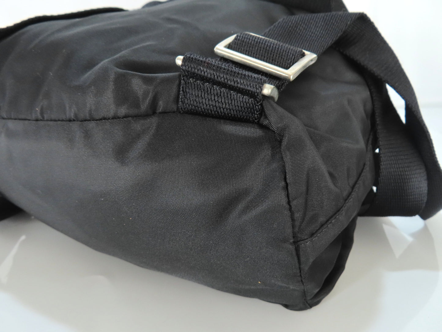 PRADA Nylon PRADA Tessuto Nylon and Leather Drawstring Backpack Backpack Daypack Backpack