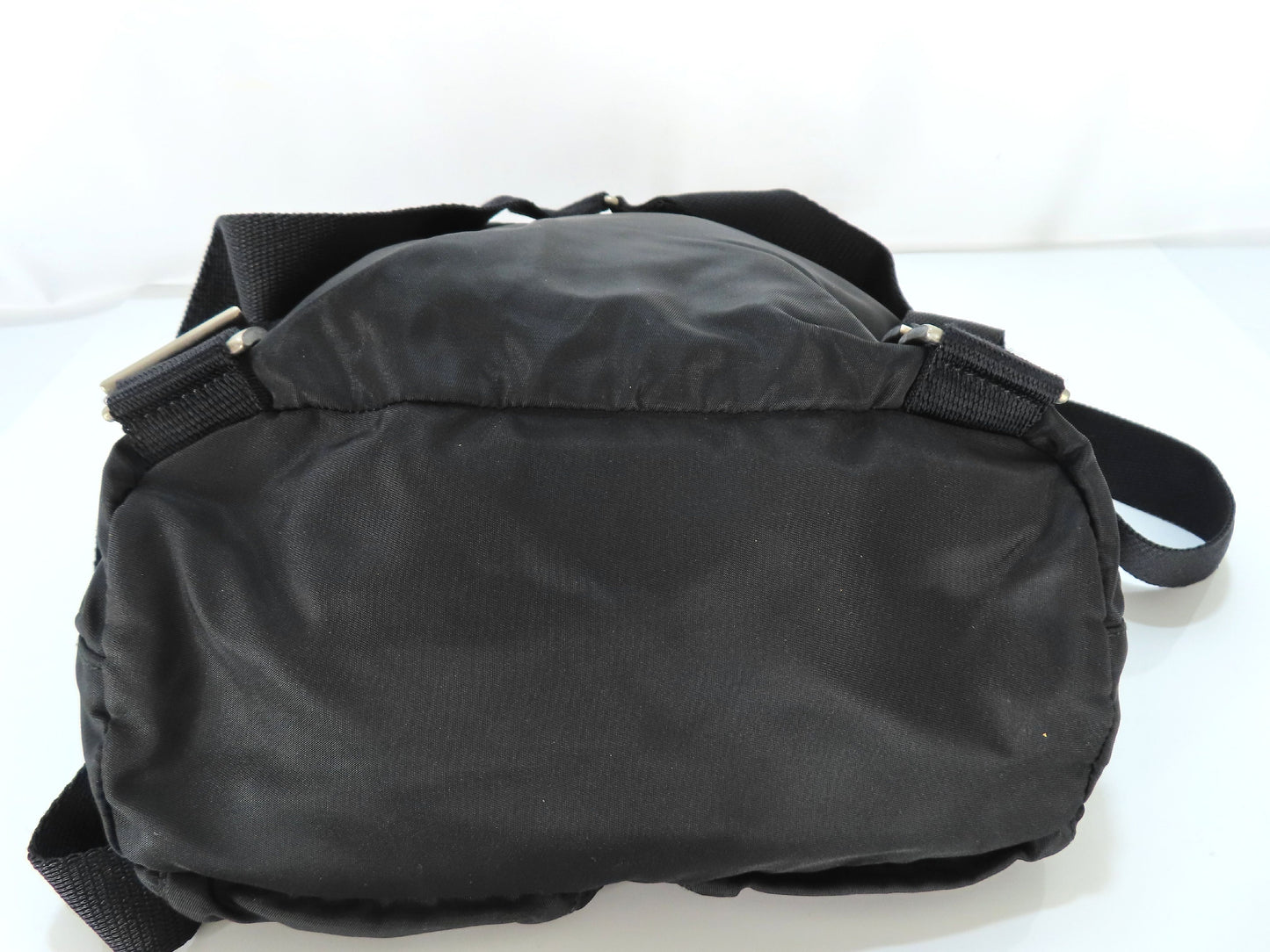 PRADA Nylon PRADA Tessuto Nylon and Leather Drawstring Backpack Backpack Daypack Backpack
