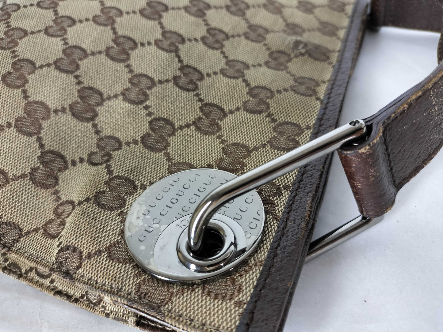 GUCCI GG Canvas Shoulder Bag 120842