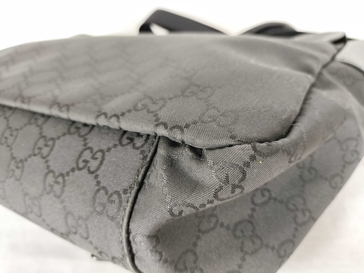 GUCCI GG Canvas Messenger Bag, Black, 374423, Shoulder Bag
