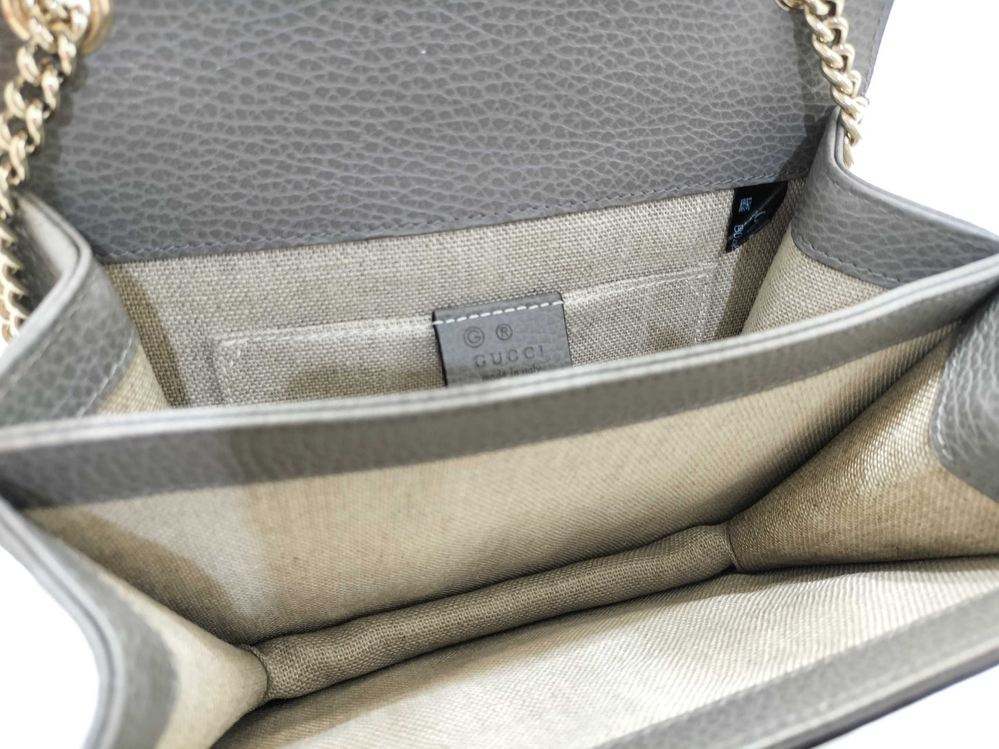GUCCI Interlocking G Shoulder Bag, Gray, 510304