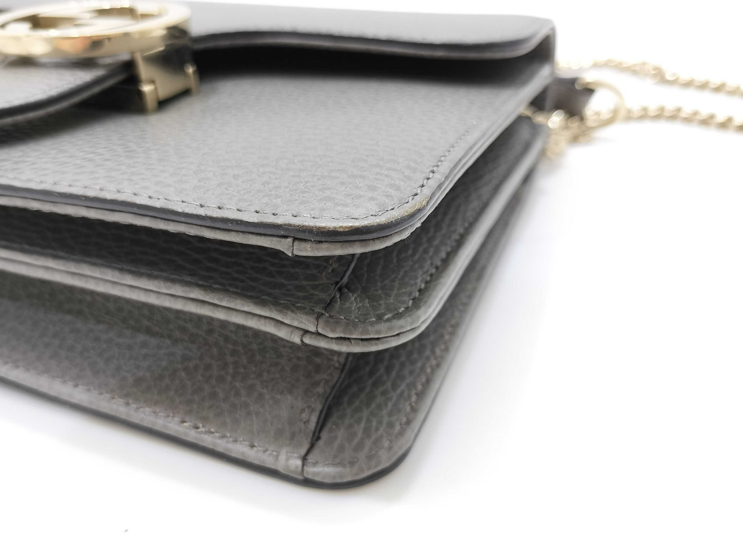 GUCCI Interlocking G Shoulder Bag, Gray, 510304