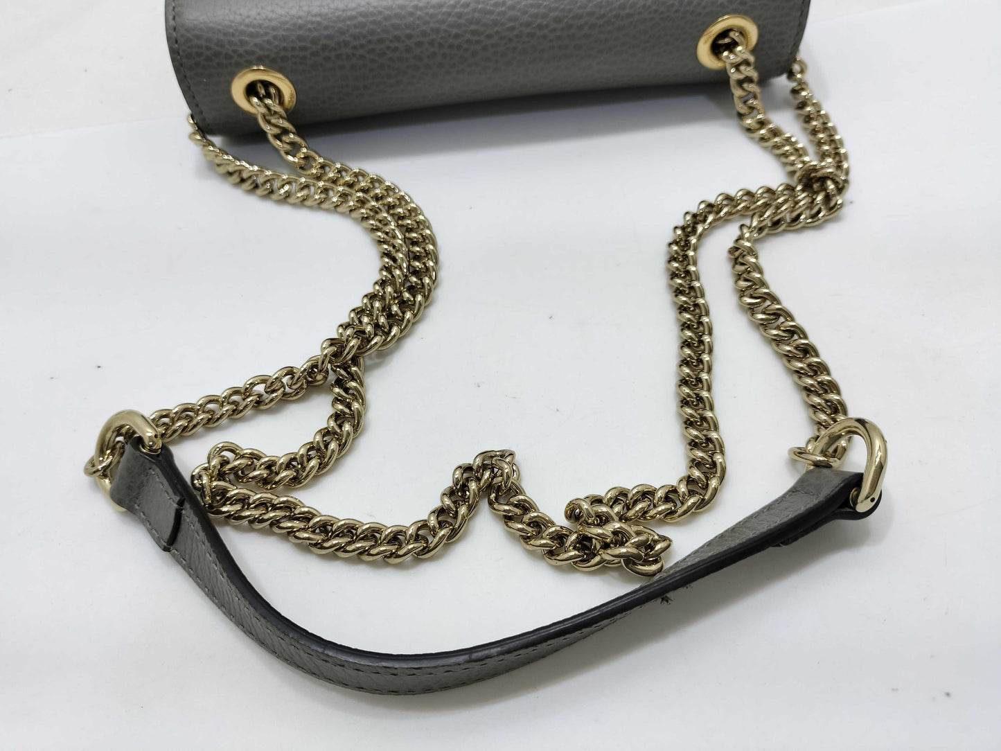 GUCCI Interlocking G Shoulder Bag, Gray, 510304