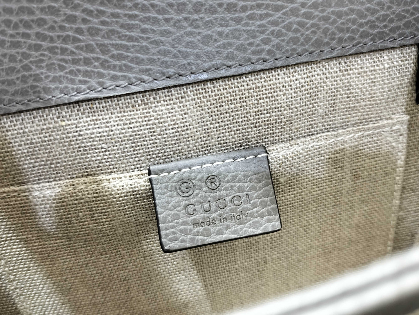 GUCCI Interlocking G Shoulder Bag, Gray, 510304