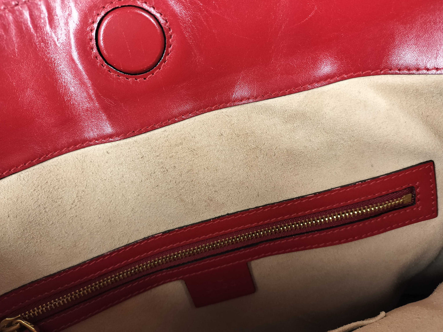 GUCCI Guccissima 2-Way Handbag Red 428226 Handbag