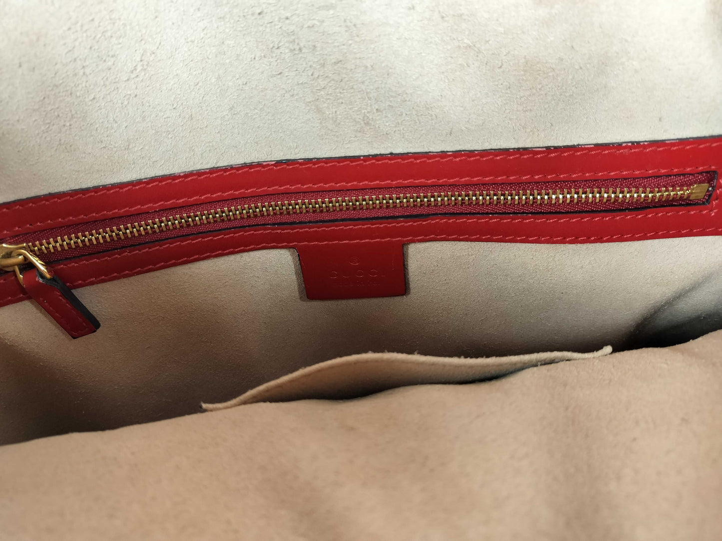 GUCCI Guccissima 2-Way Handbag Red 428226 Handbag