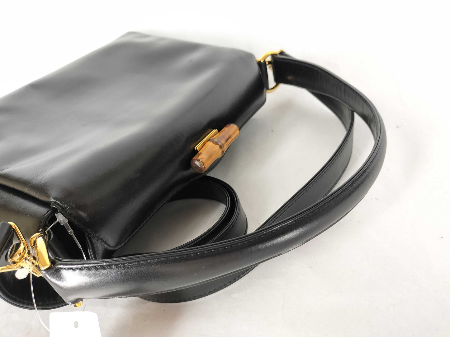 GUCCI Bamboo 2-Way Handbag Black