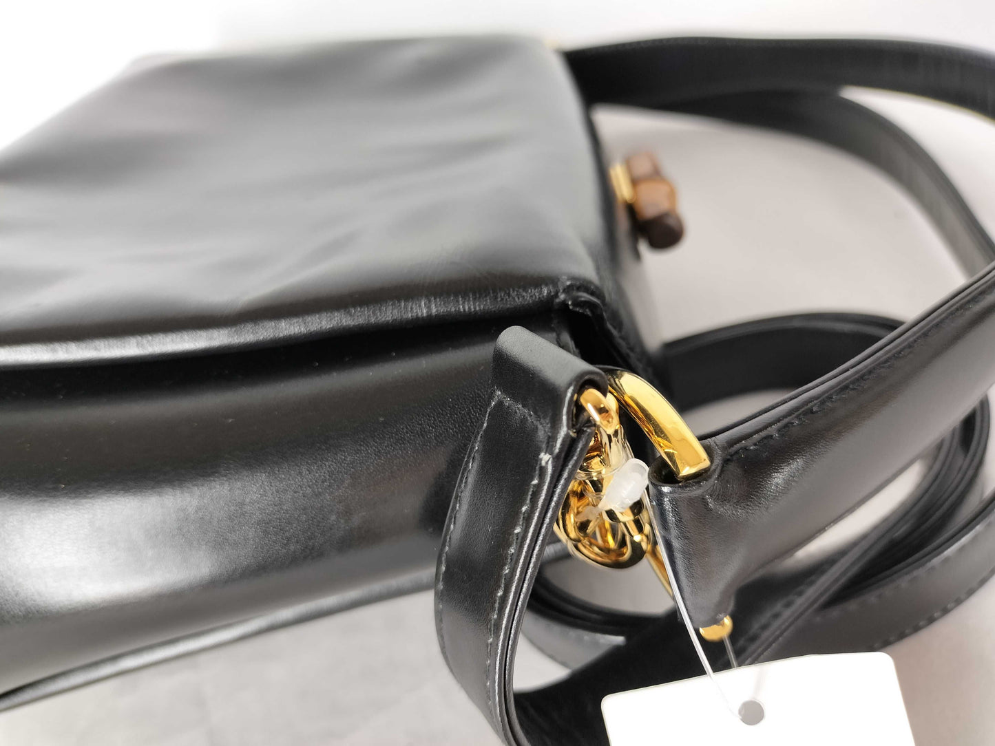 GUCCI Bamboo 2-Way Handbag Black