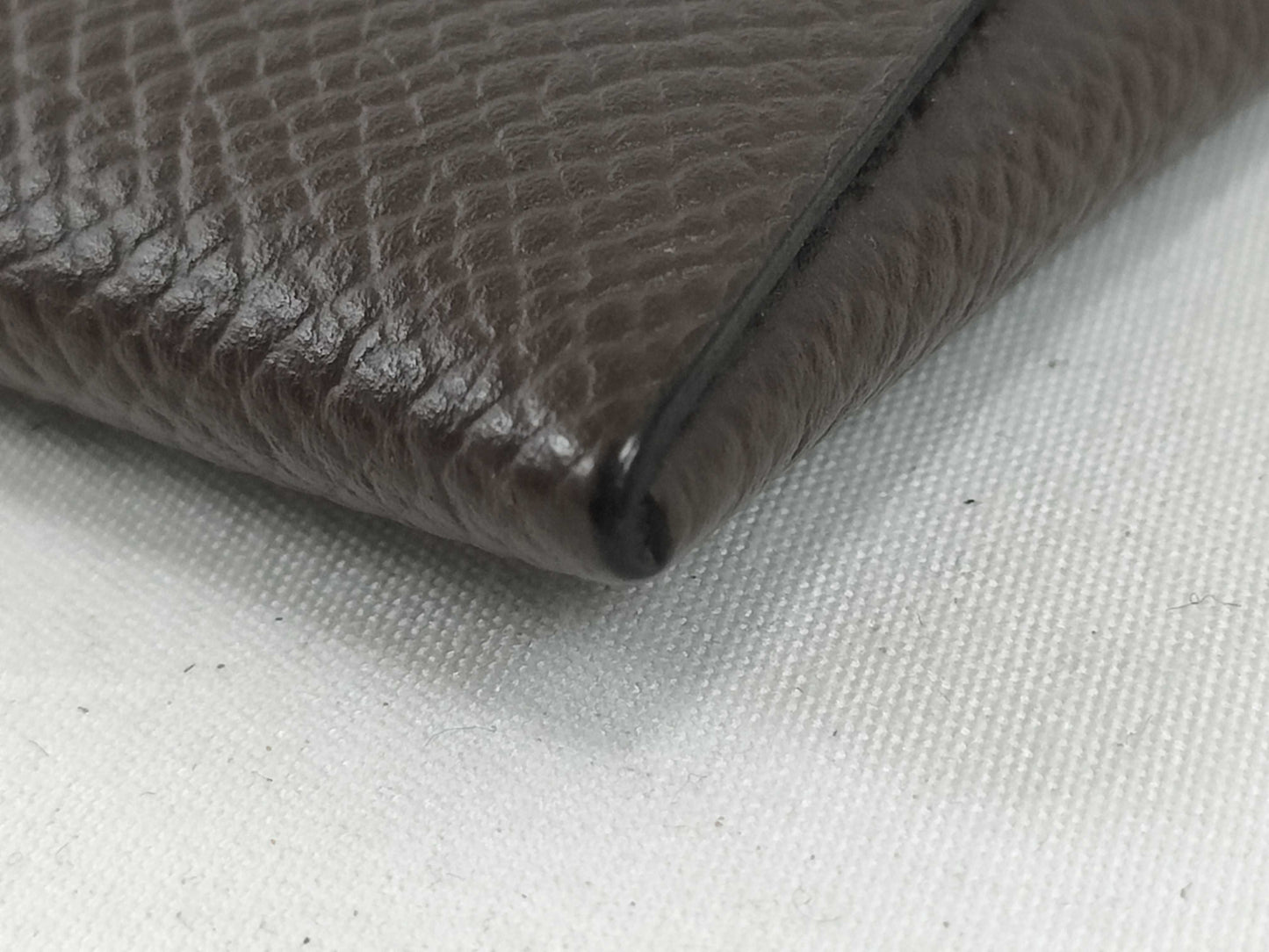 HERMES Bastia Wallet Brown D Engraved Coin Case