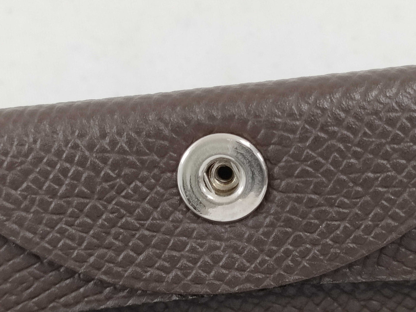 HERMES Bastia Wallet Brown D Engraved Coin Case