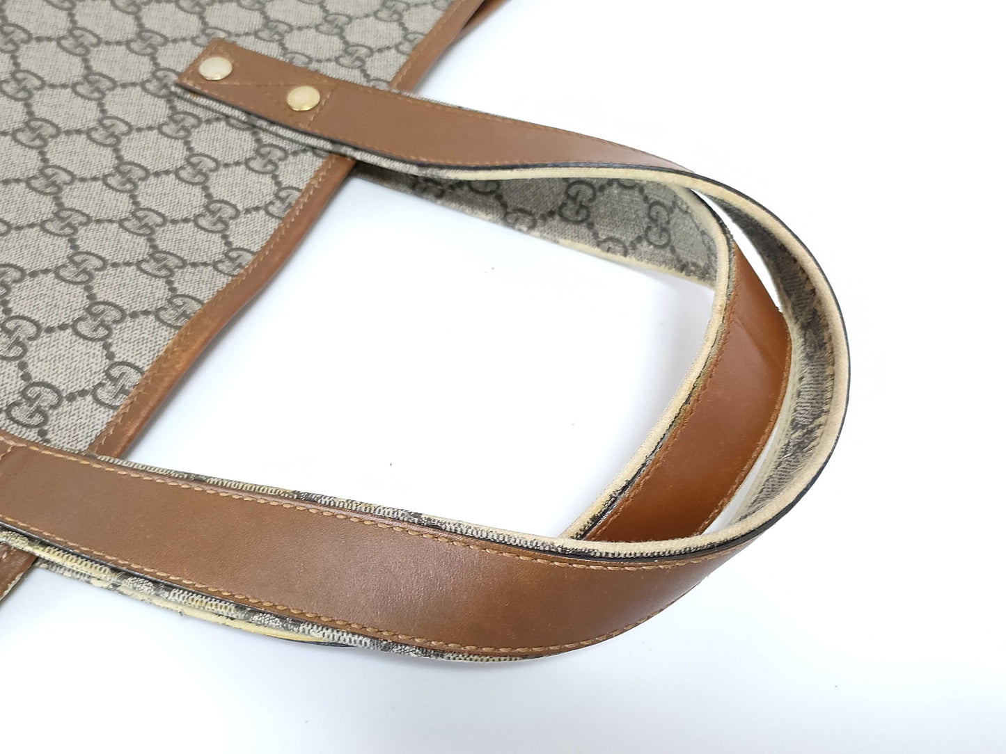 GUCCI GG Supreme GUCCI Gucci Tote Bag Handbag GG Supreme Brown Beige Tote Bag