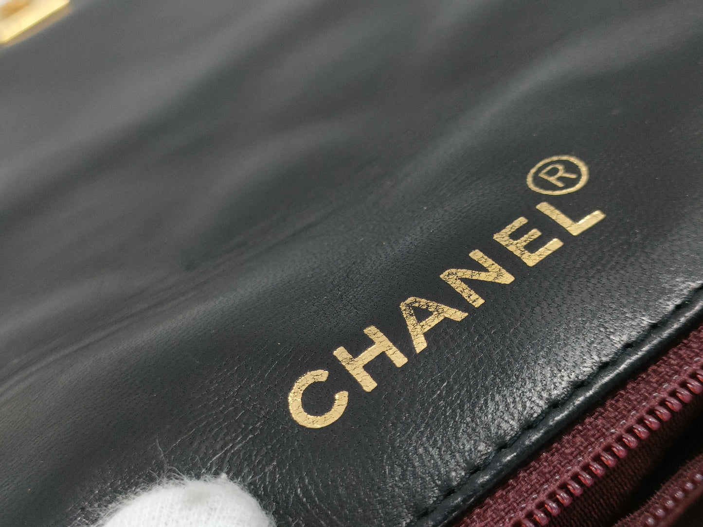 CHANEL Lambskin Matelasse Diana Flap Chain Shoulder Bag