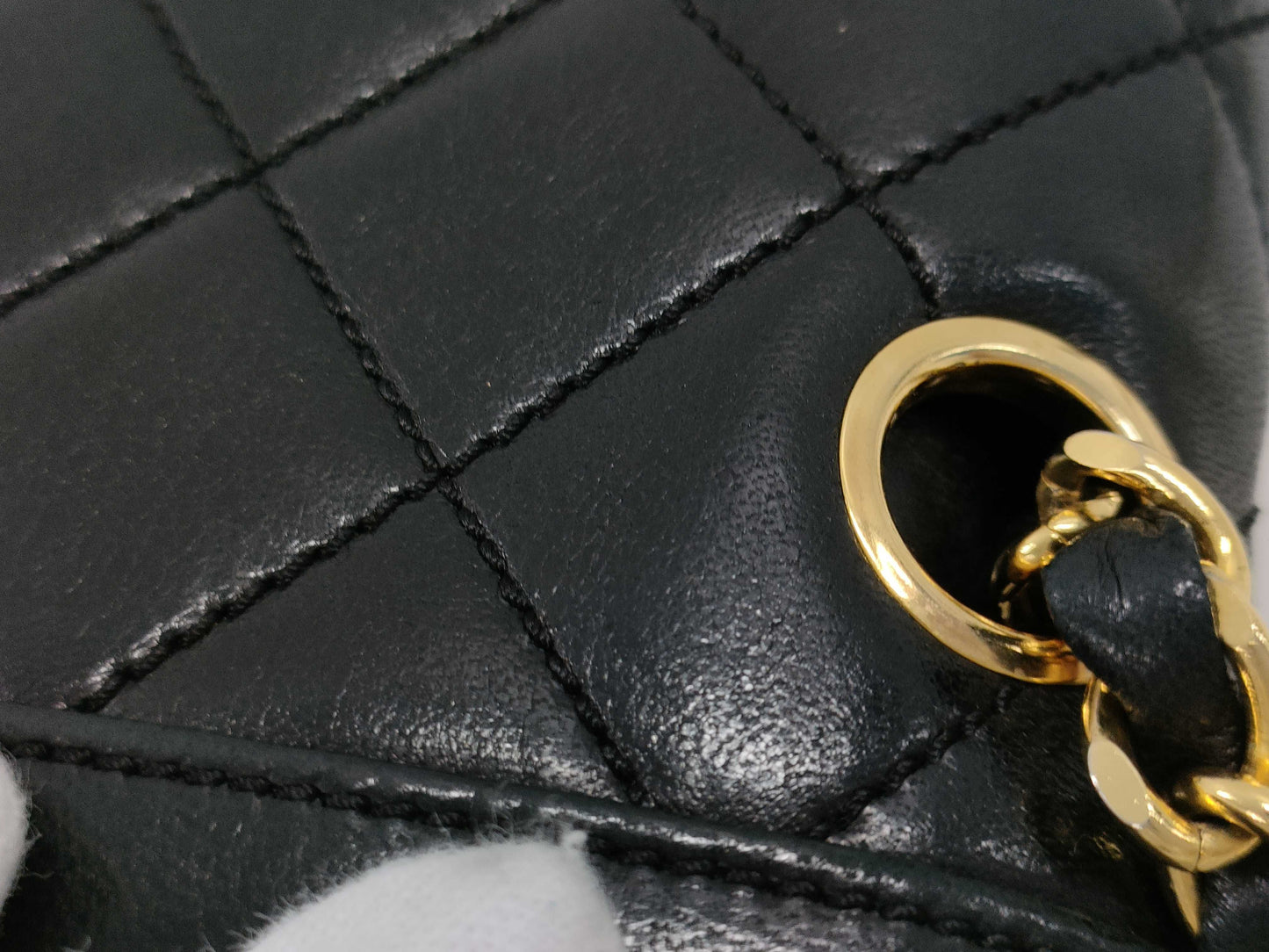 CHANEL Paris Limited Edition Matelasse Lambskin 25 Double Flap Double Chain Shoulder Bag