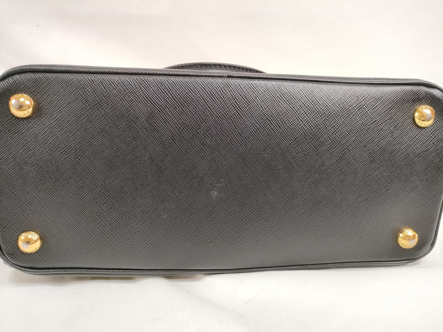 PRADA Saffiano Galleria 2-Way Tote Bag with Strap and Charm Shoulder Bag