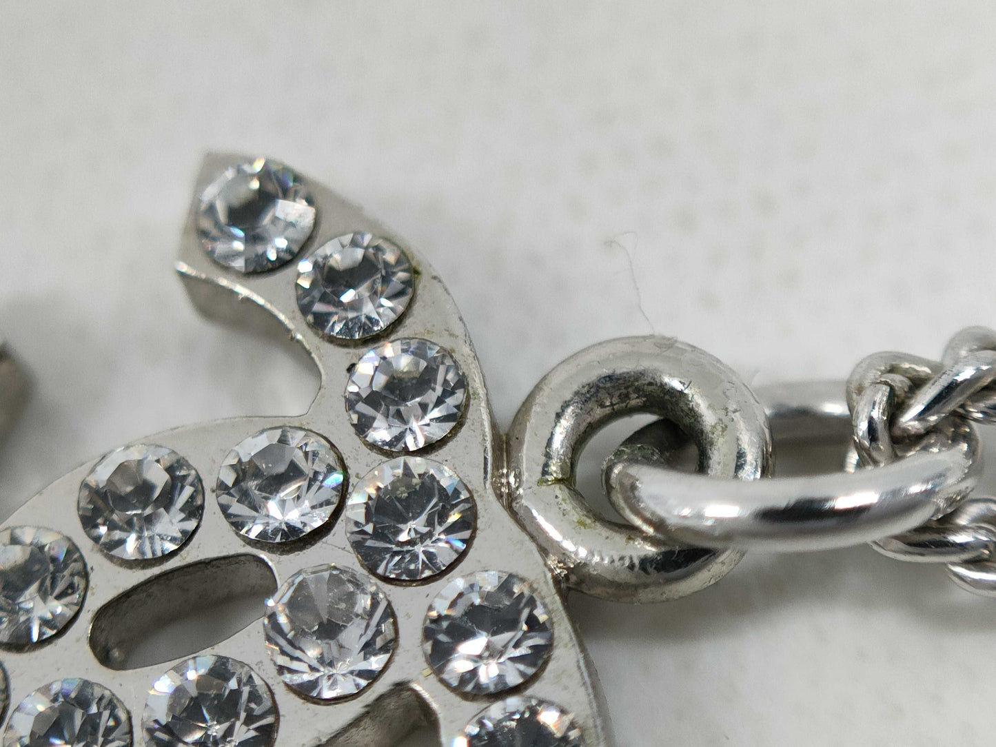 CHANEL Coco Mark Rhinestone Necklace 07V Necklace