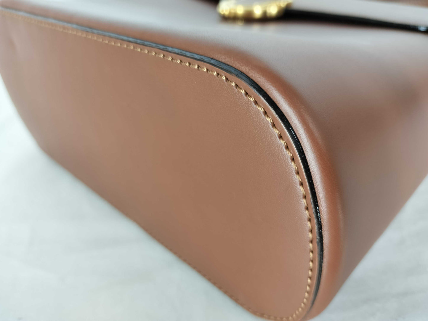 CELINE Brown Leather Shoulder Bag