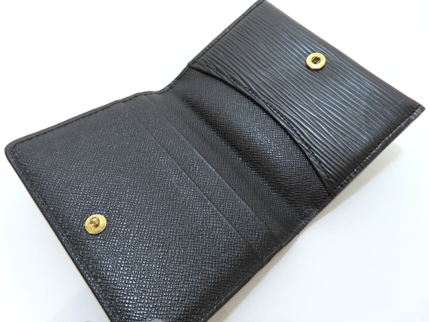 LOUIS VUITTON Epi Ludlow Black M63302 Coin Case, Card Case, Card Case, Pass Case, Business Card Case