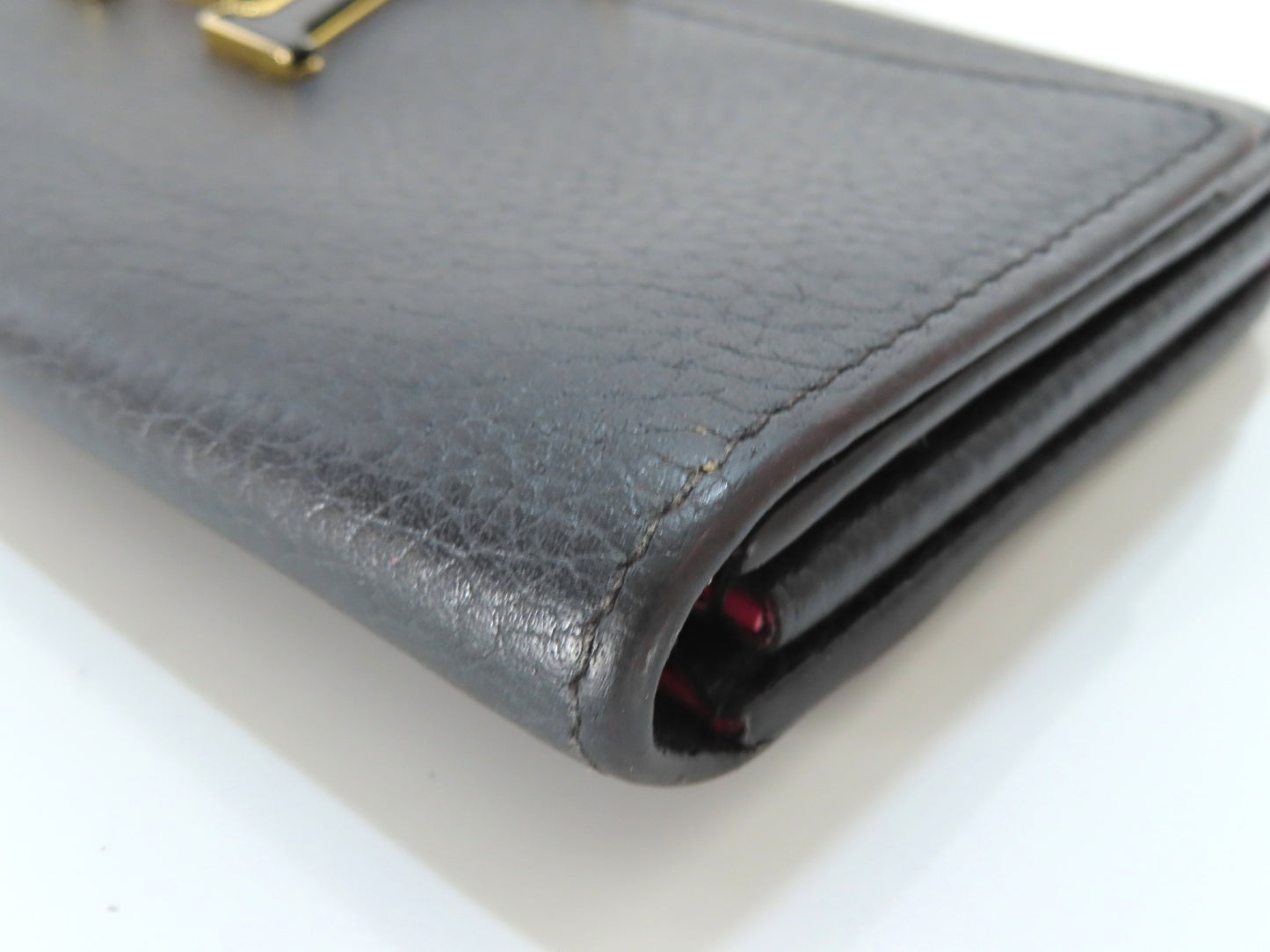 LOUIS VUITTON Taurillon Capucines Portefeuille M61248 Black Wallet