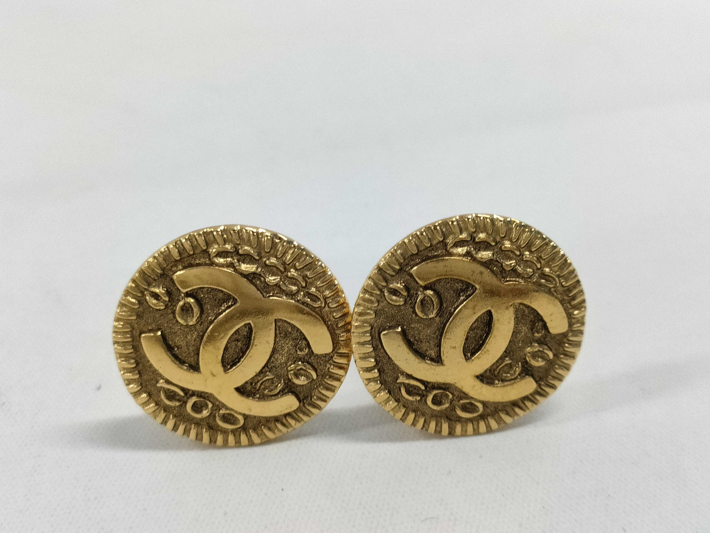CHANEL Coco Mark Earrings 97P Vintage Earrings