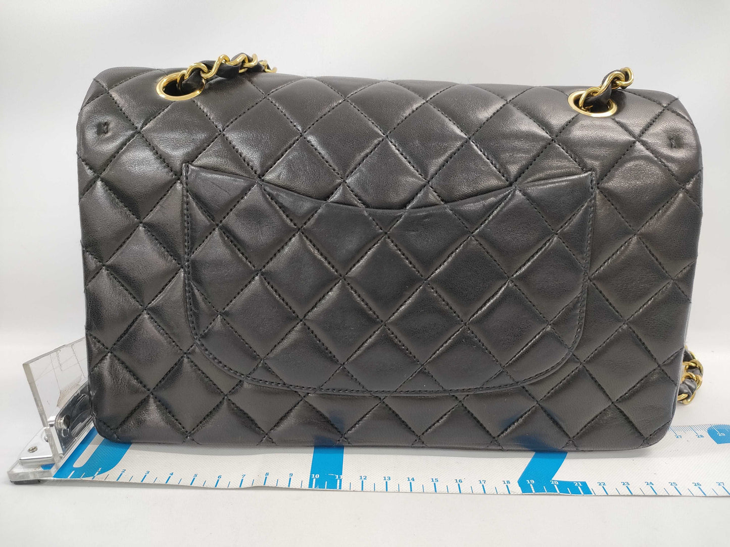 CHANEL Lambskin Matelasse 25 Double Flap Chain Shoulder Bag, No. 3