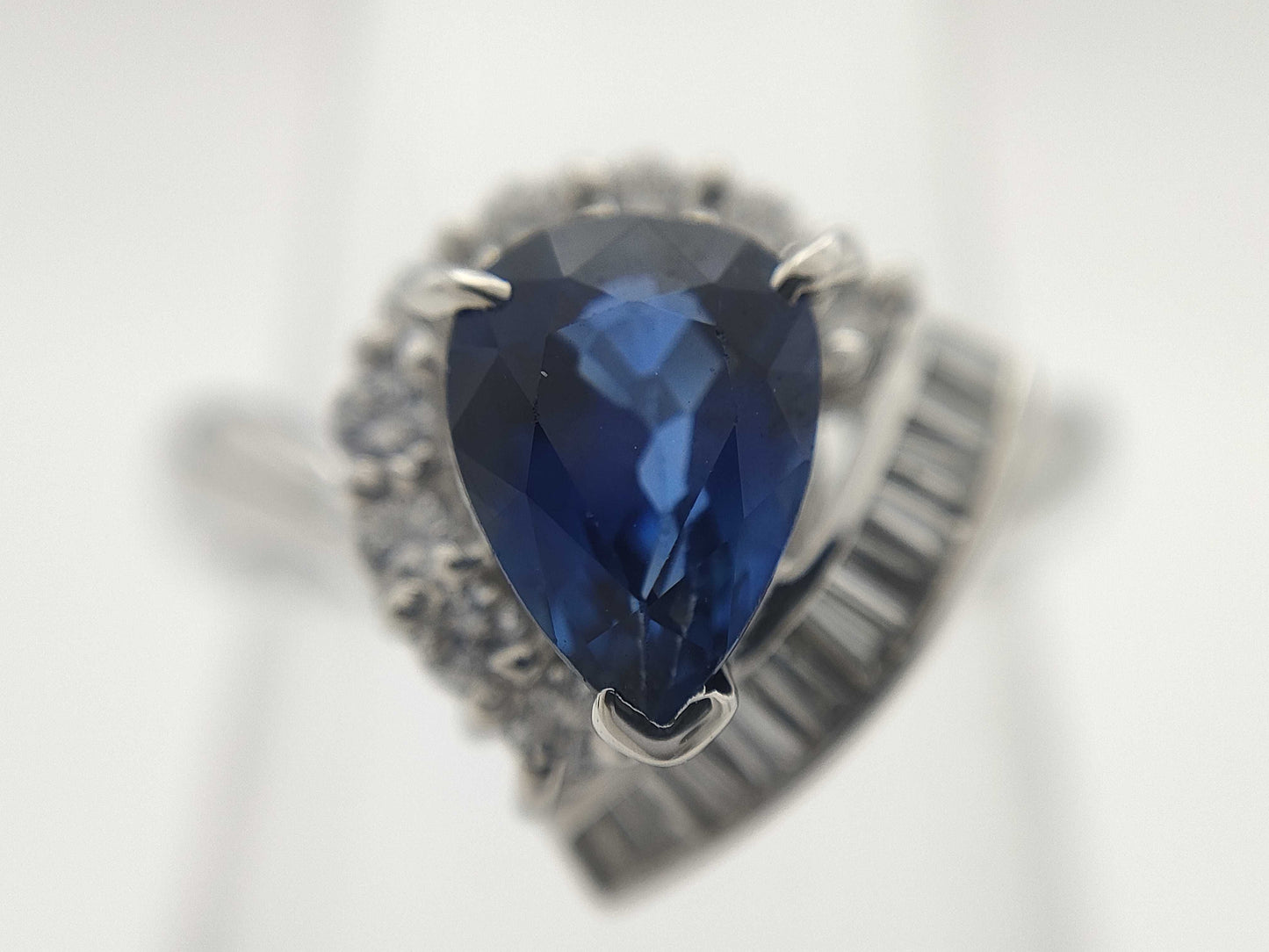 S1.22ct D0.33ct PT900 5.8g Ring