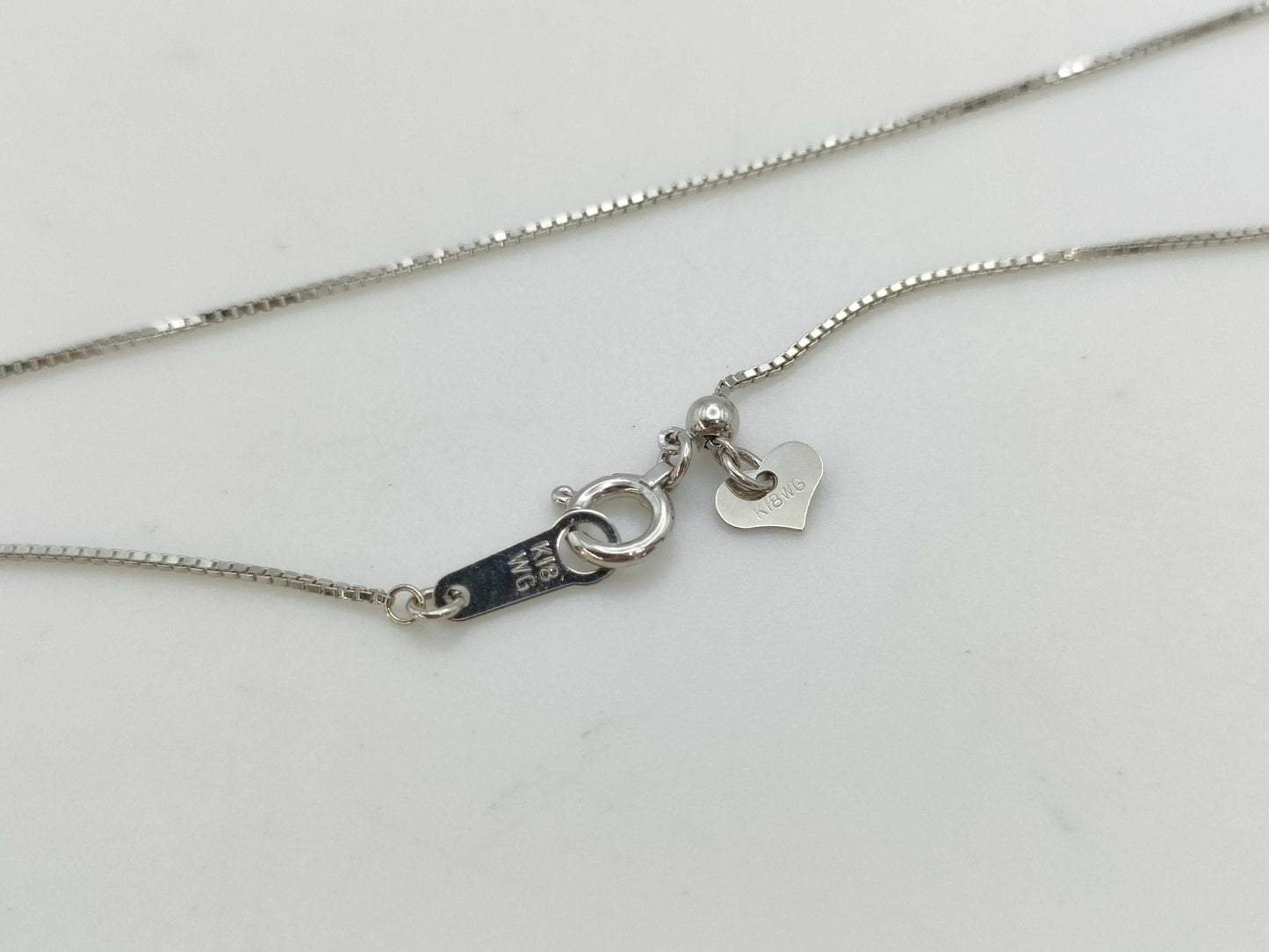 D1.00ct K18WG 5.6g Necklace