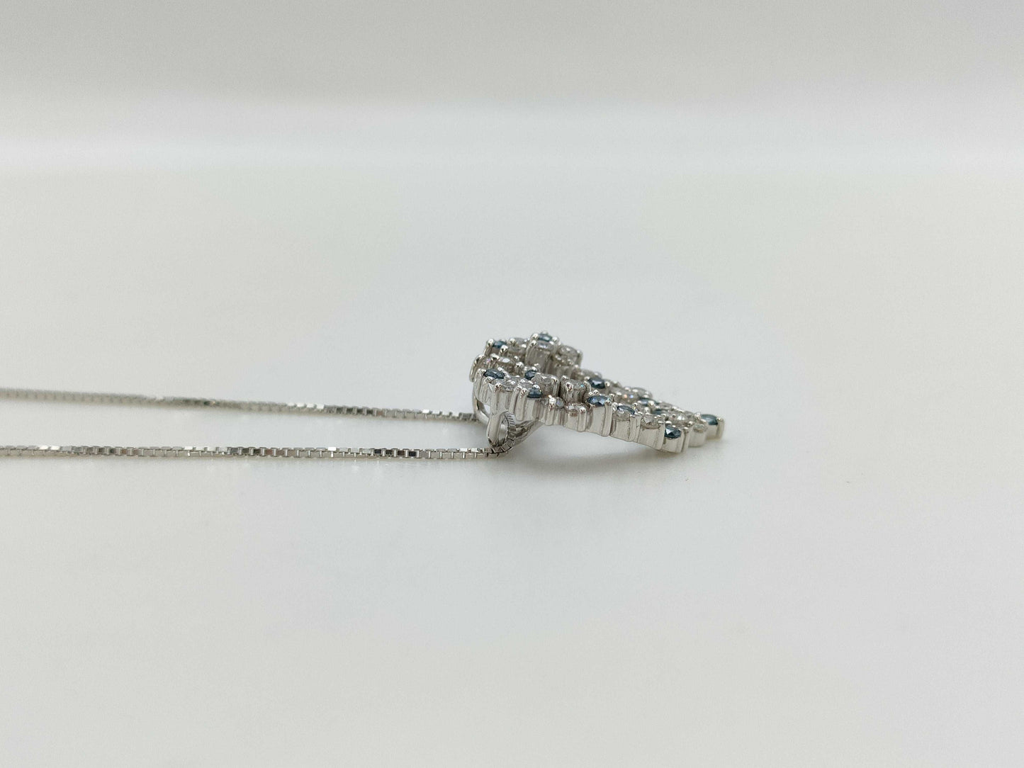 D1.00ct K18WG 5.6g Necklace