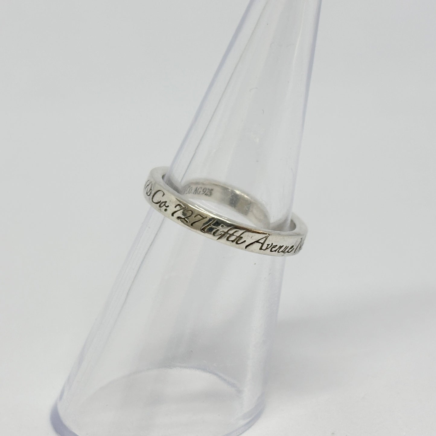Tiffany & Co. Tiffany Ring Narrow Not Narrow New York Sterling Silver 925 2.5g Ring