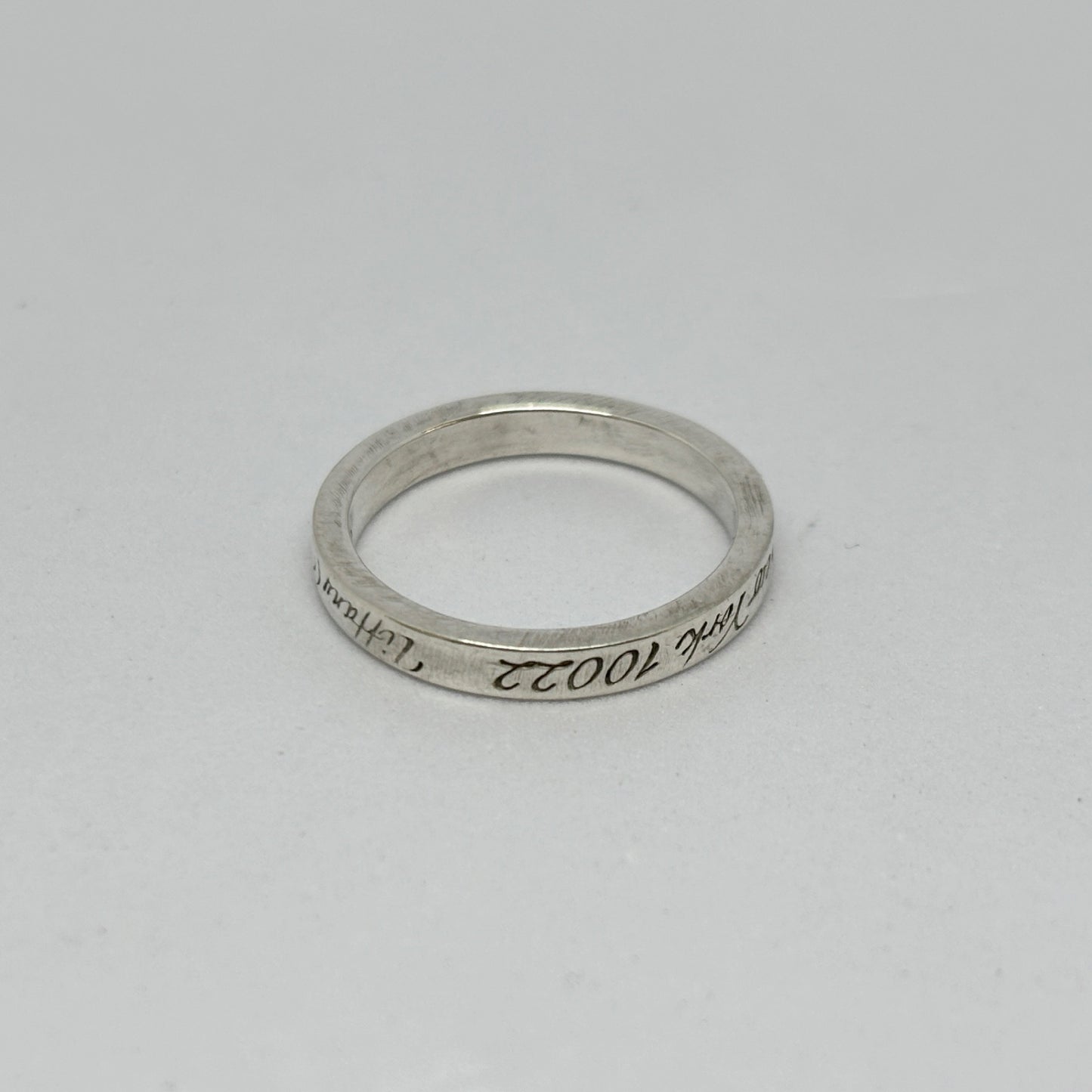 Tiffany & Co. Tiffany Ring Narrow Not Narrow New York Sterling Silver 925 2.5g Ring