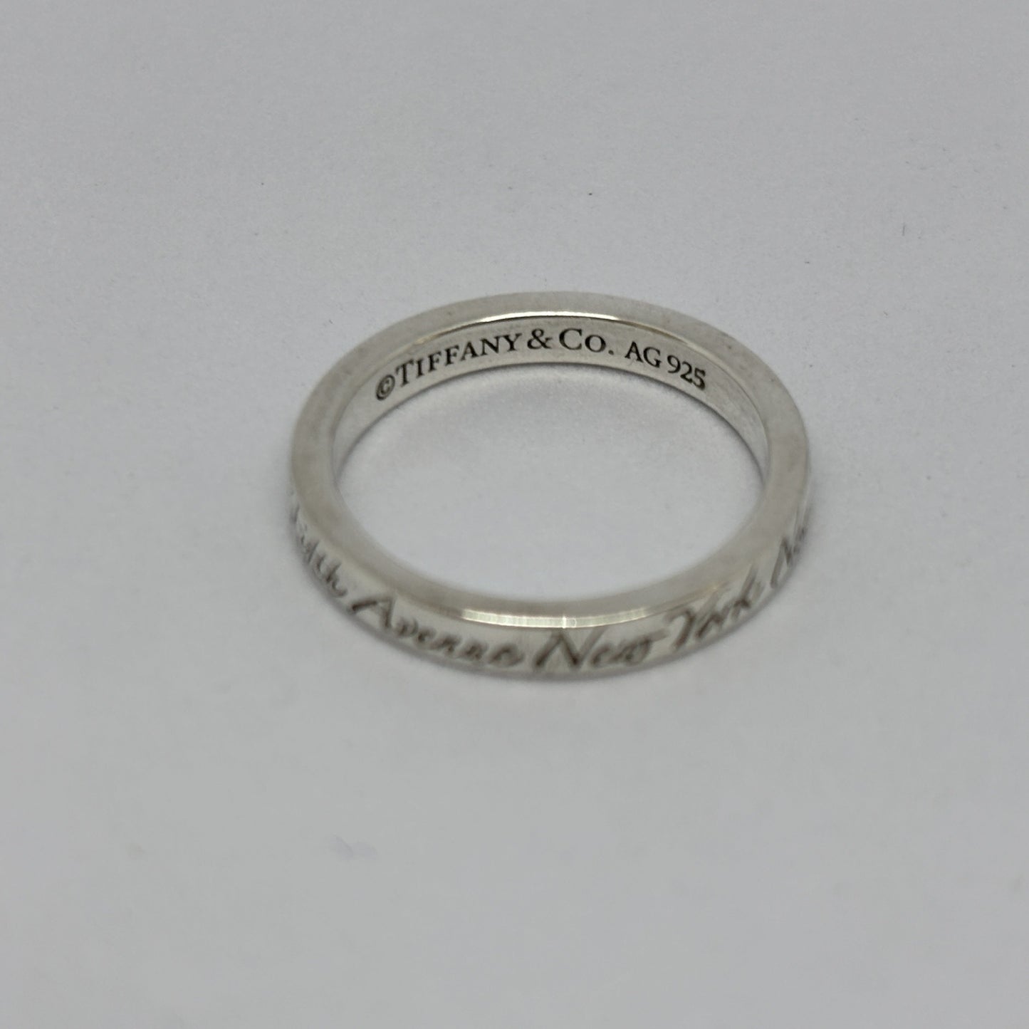 Tiffany & Co. Tiffany Ring Narrow Not Narrow New York Sterling Silver 925 2.5g Ring
