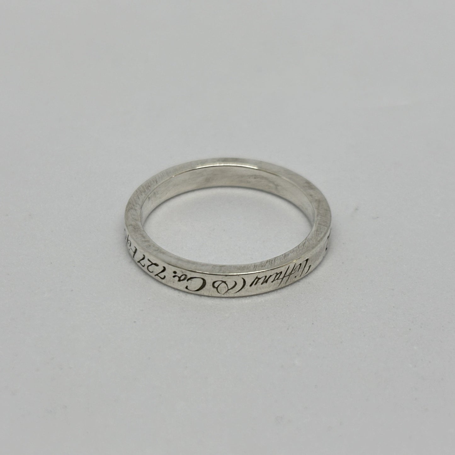 Tiffany & Co. Tiffany Ring Narrow Not Narrow New York Sterling Silver 925 2.5g Ring