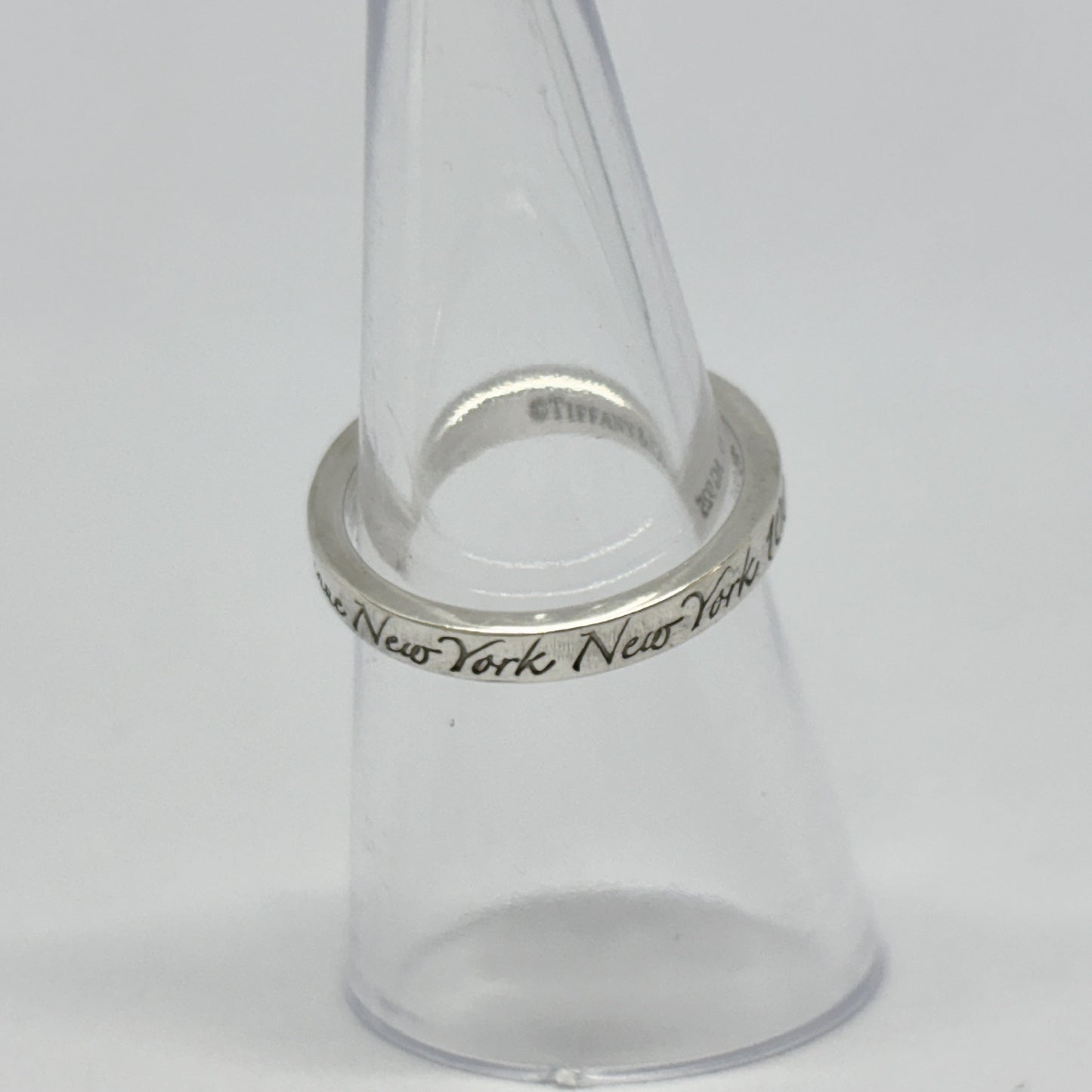 Tiffany & Co. Tiffany Ring Narrow Not Narrow New York Sterling Silver 925 2.5g Ring