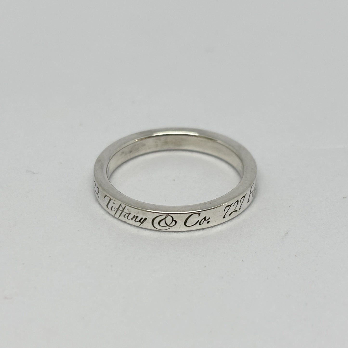 Tiffany & Co. Tiffany Ring Notes Narrow Notes Narrow New York Silver 925 2.8g Ring