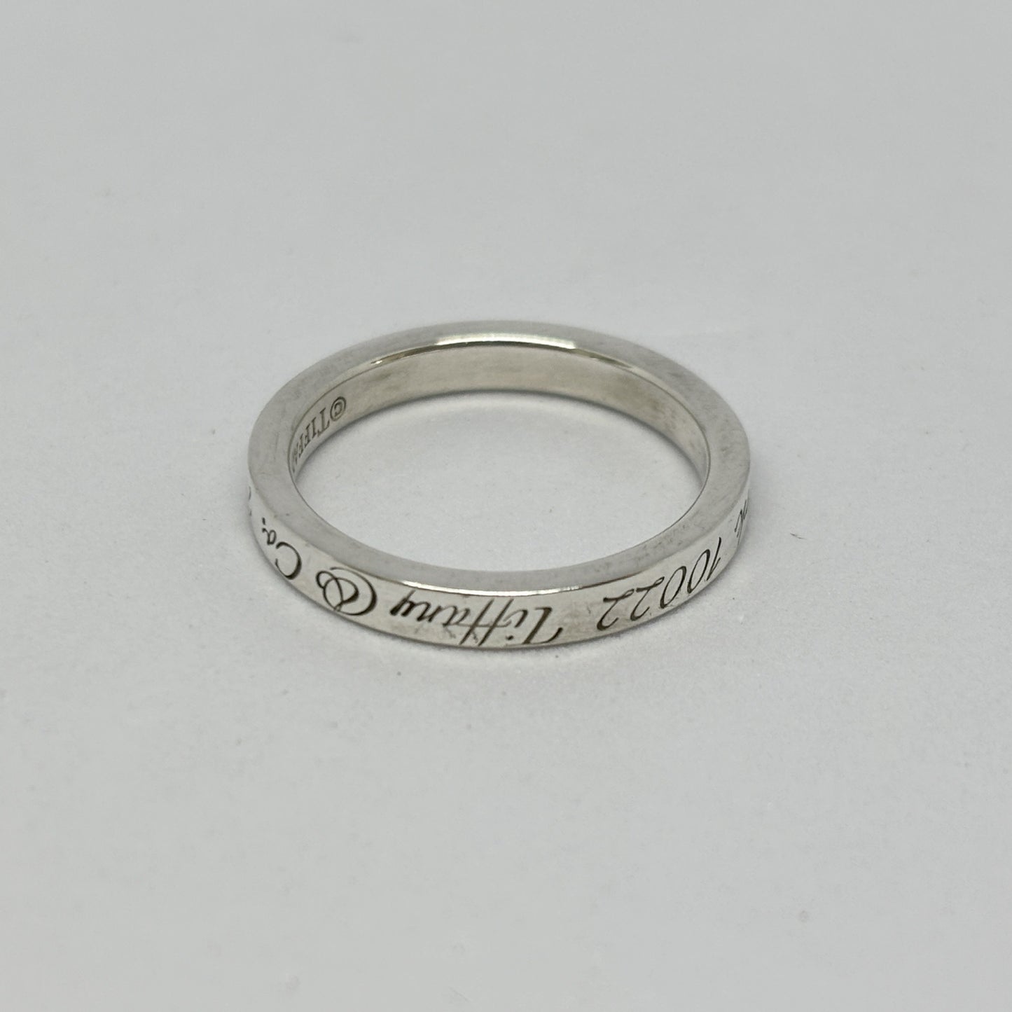 Tiffany & Co. Tiffany Ring Notes Narrow Notes Narrow New York Silver 925 2.8g Ring