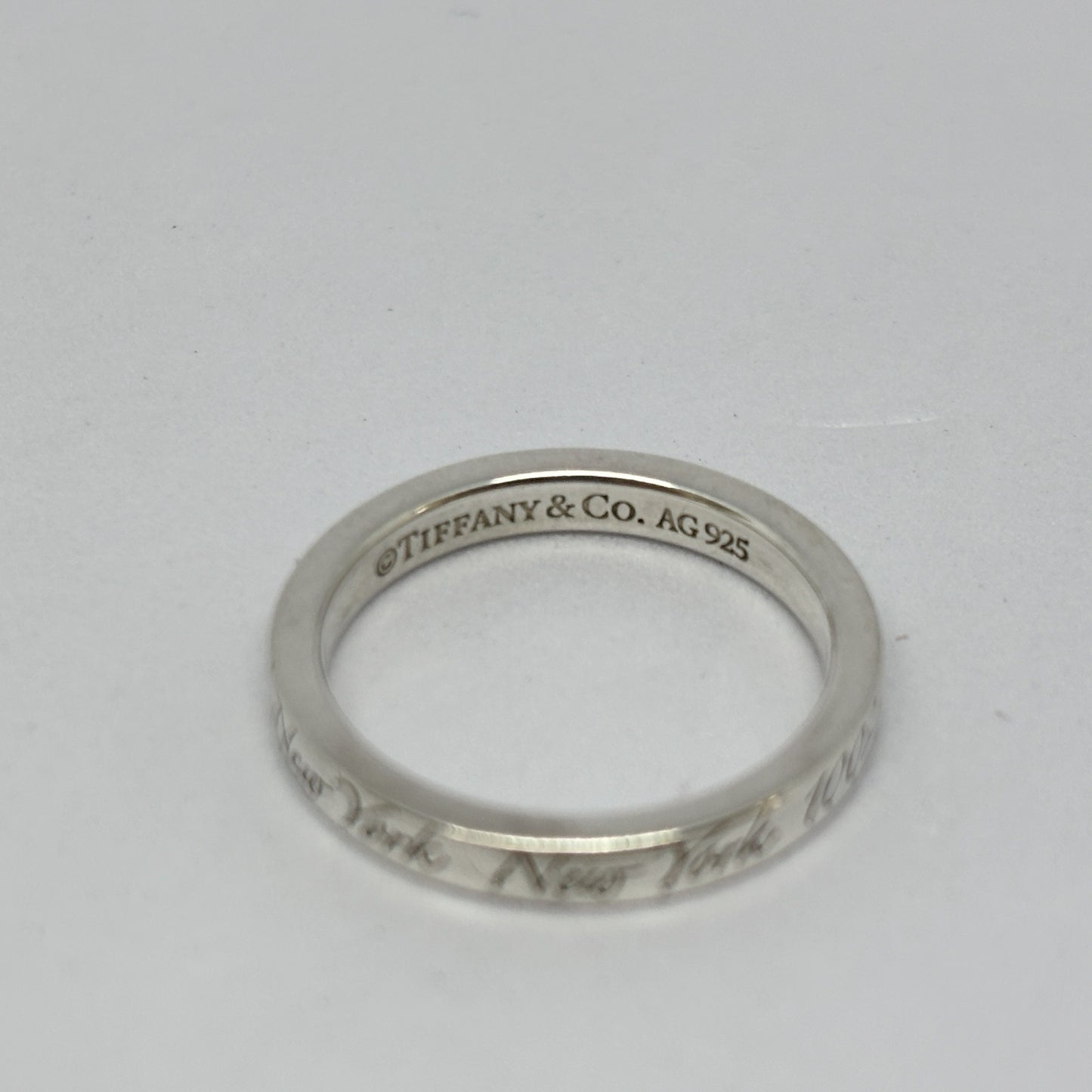 Tiffany & Co. Tiffany Ring Notes Narrow Notes Narrow New York Silver 925 2.8g Ring