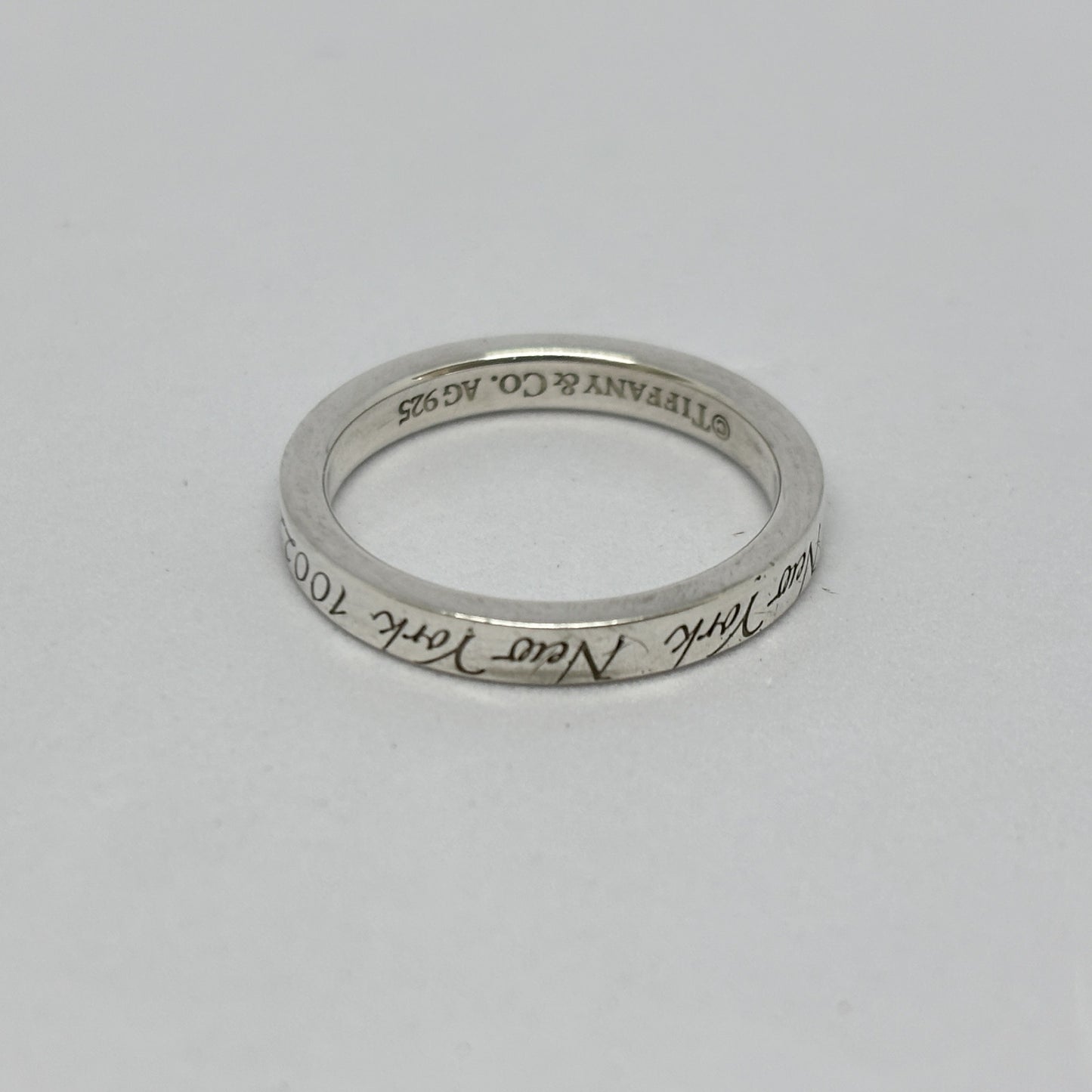 Tiffany & Co. Tiffany Ring Notes Narrow Notes Narrow New York Silver 925 2.8g Ring