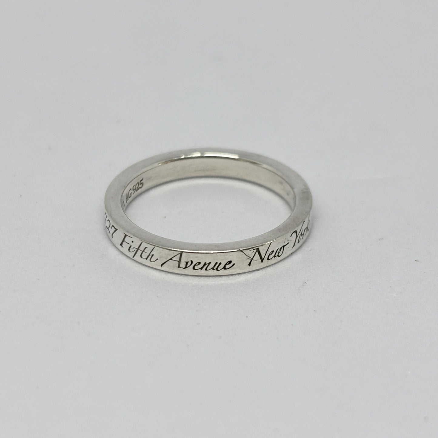 Tiffany & Co. Tiffany Ring Notes Narrow Notes Narrow New York Silver 925 2.8g Ring