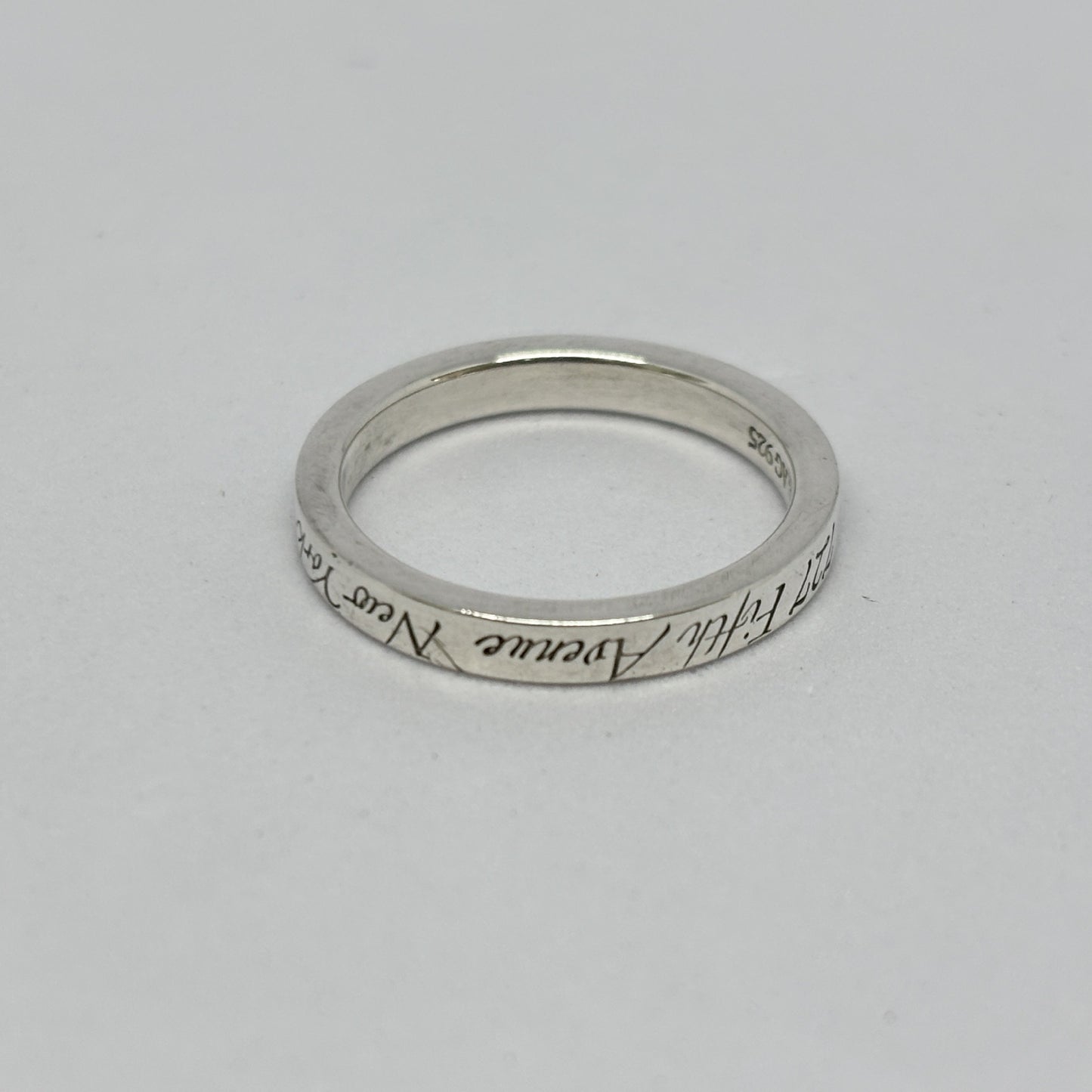 Tiffany & Co. Tiffany Ring Notes Narrow Notes Narrow New York Silver 925 2.8g Ring