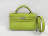 HERMES Tiny Kelly Epsom Leather Cui Stainless Steel Shoulder Bag with O Stamp