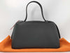 HERMES de Paris Epsom Black Stainless Steel Handbag with J Stamp