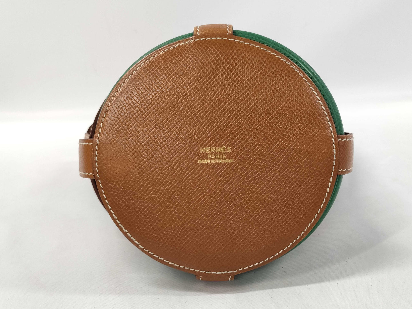 HERMES Muselier Couchvel Tricolore GP 〇U Stamped Handbag
