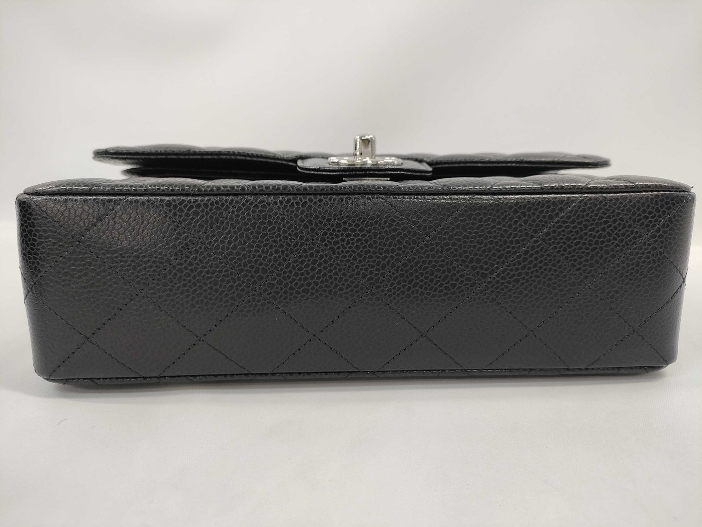 CHANEL Double Flap Caviar Black SS Shoulder Bag
