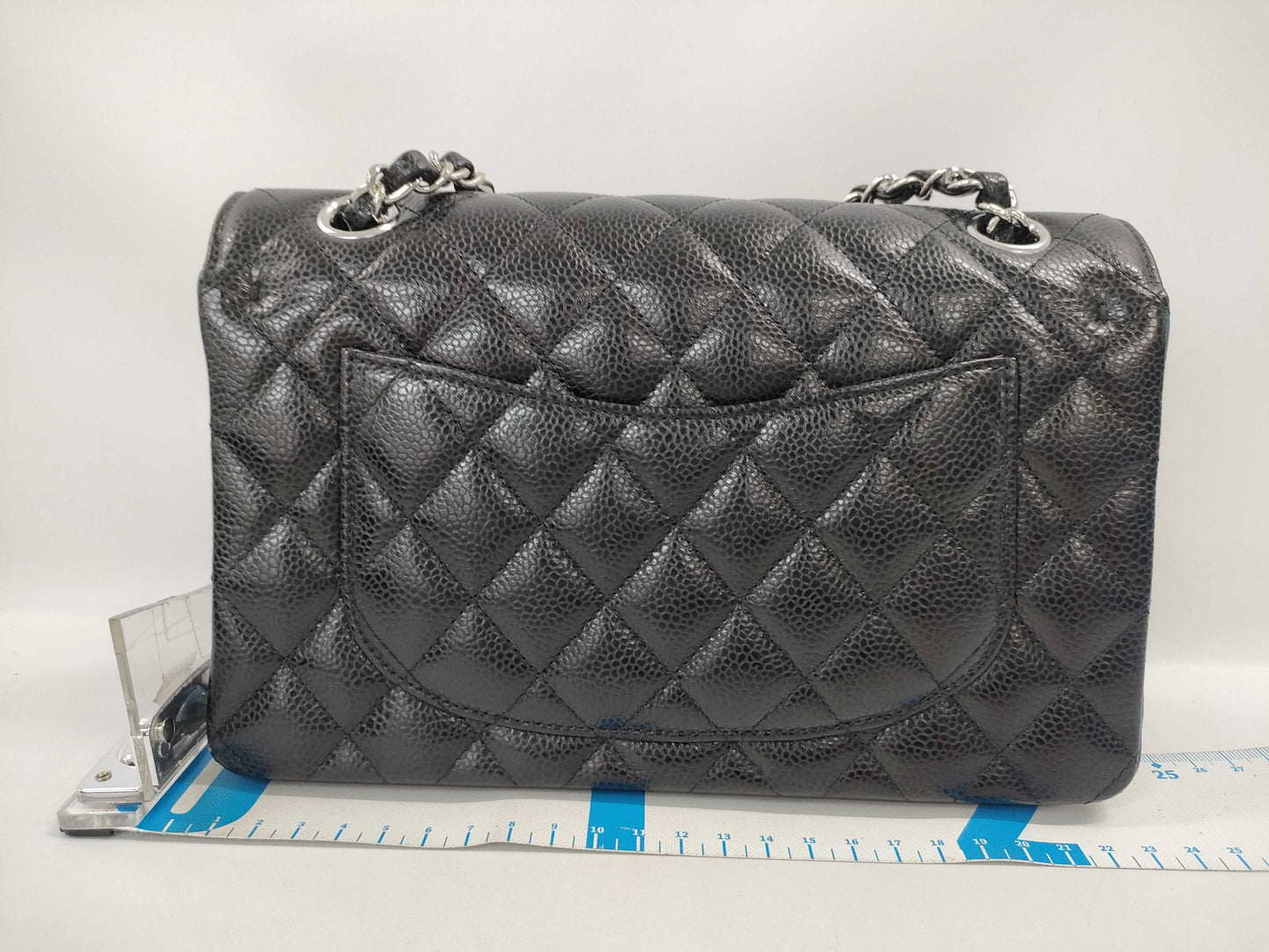 CHANEL Double Flap Caviar Black SS Shoulder Bag