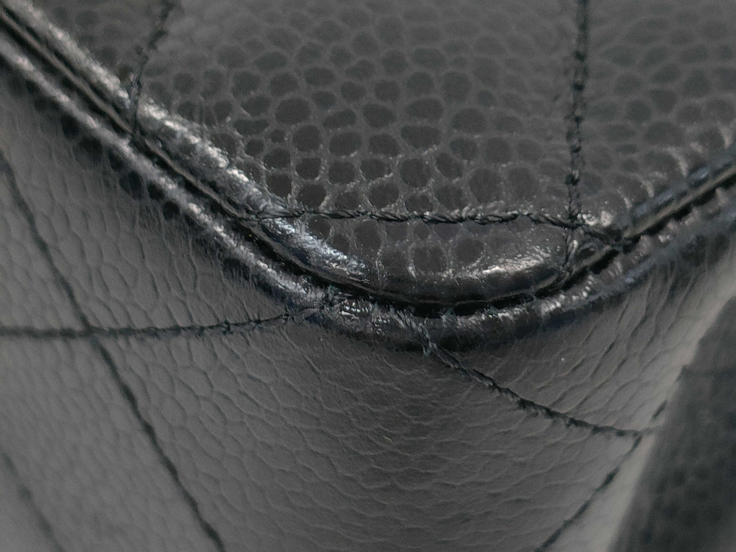 CHANEL Double Flap Caviar Black SS Shoulder Bag