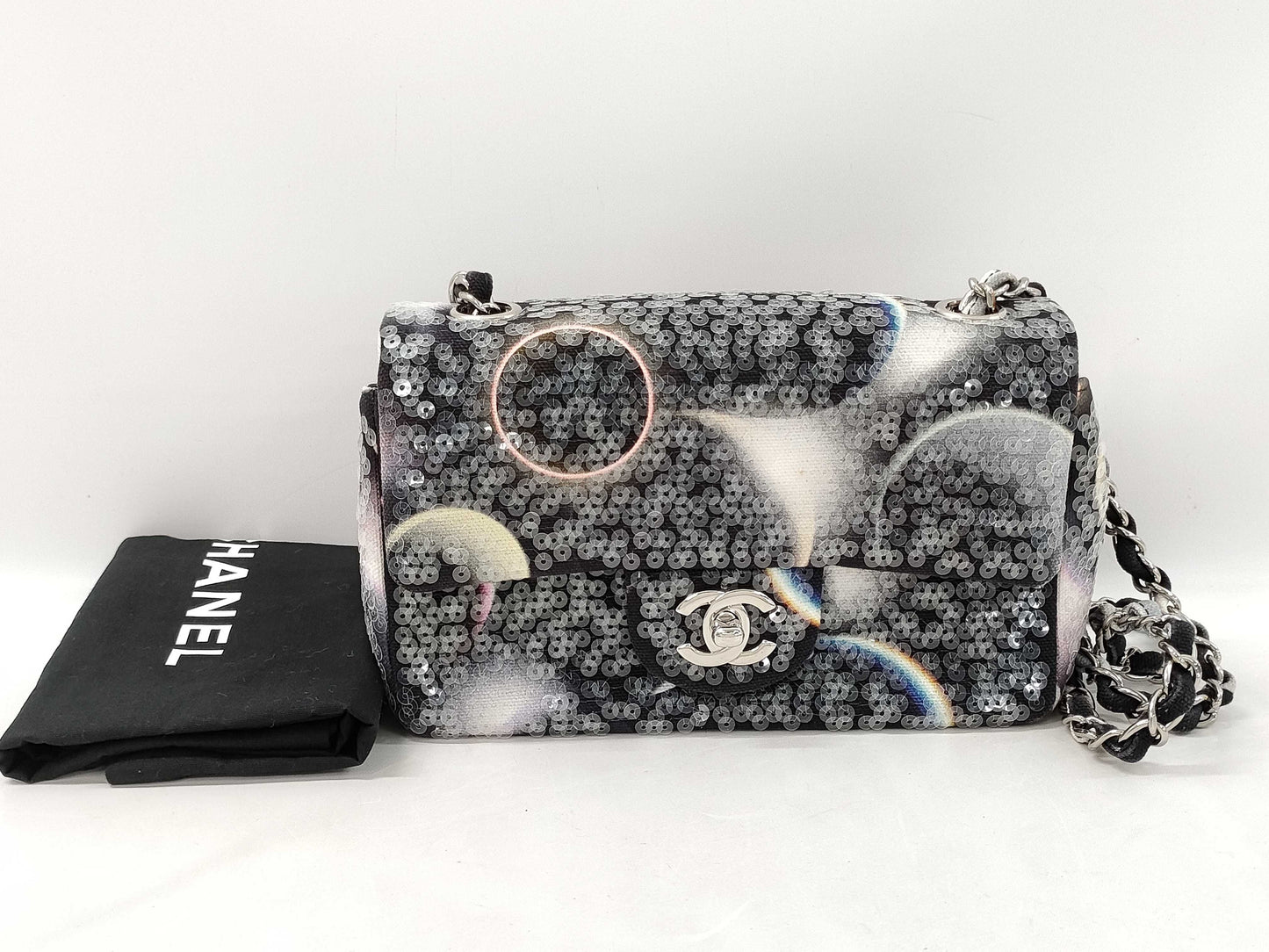 CHANEL Minimato Sequin Canvas Multicolor SS Shoulder Bag