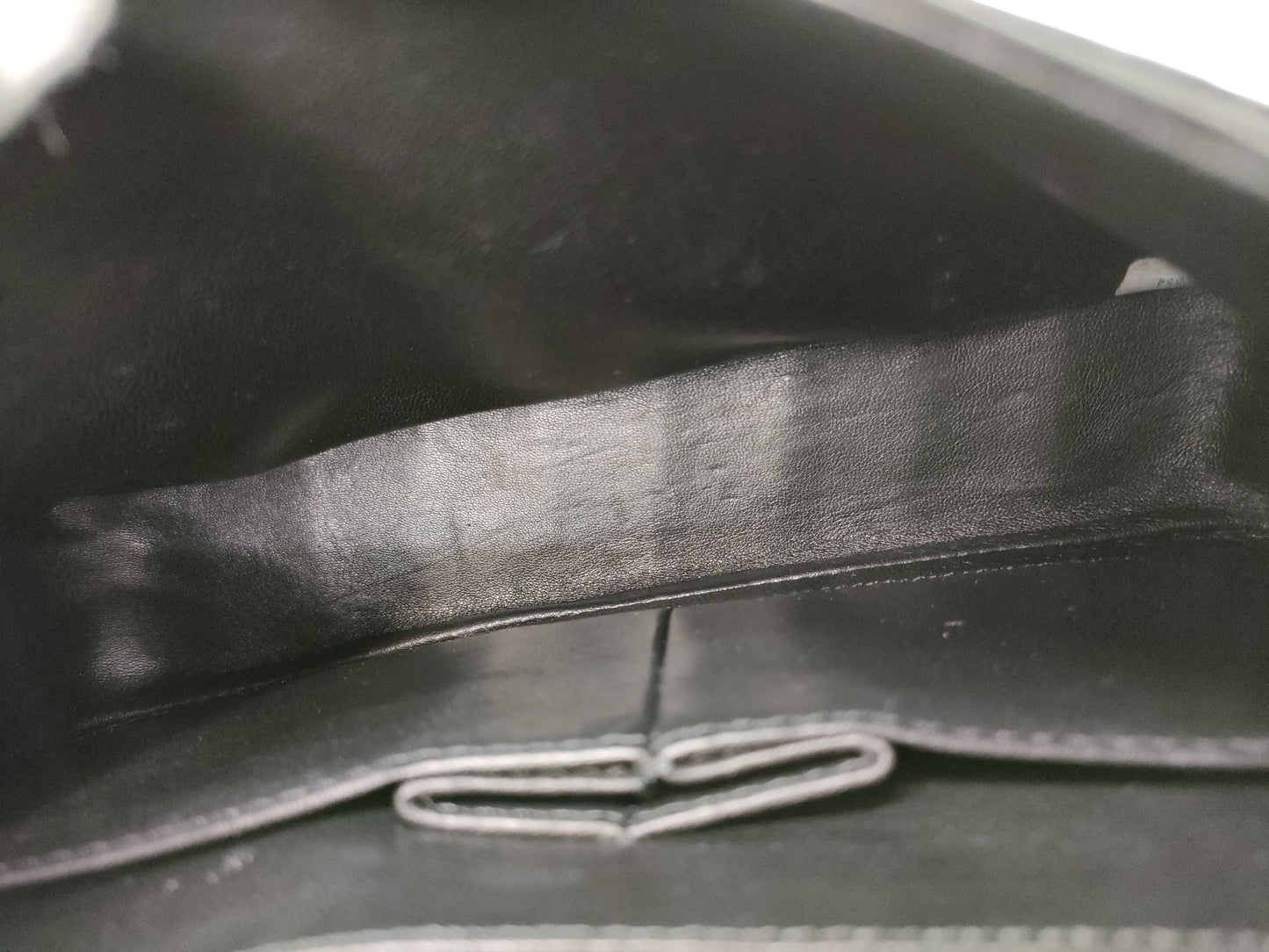 CHANEL Double Flap Crocodile Black GP Shoulder Bag
