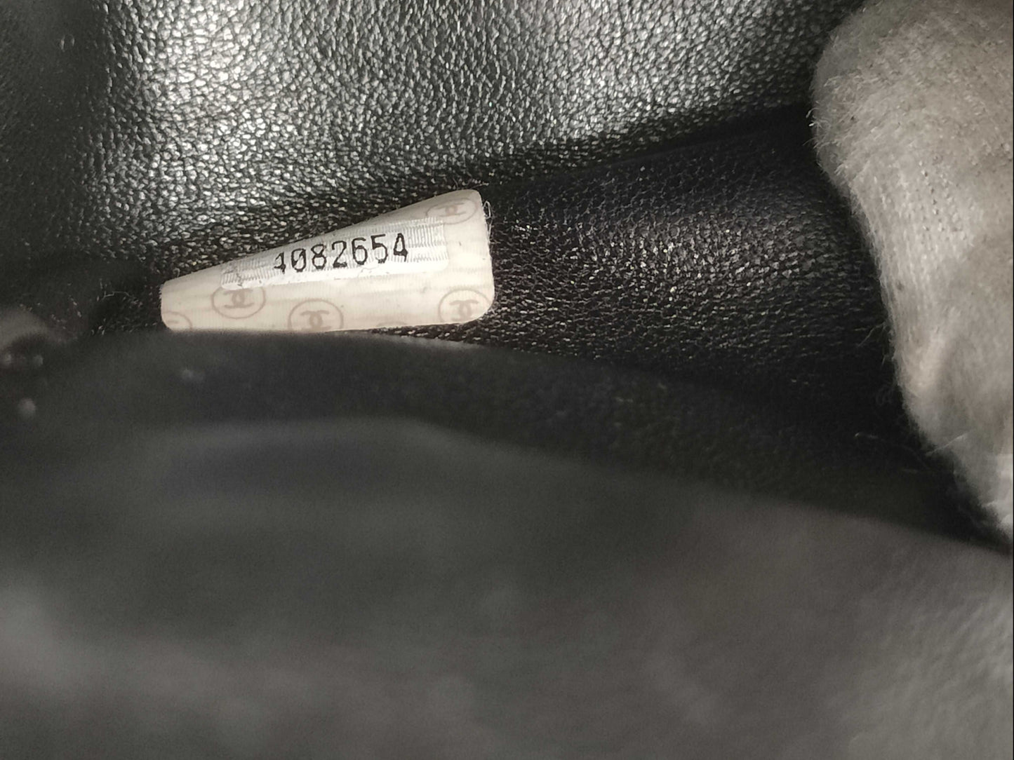 CHANEL Double Flap Crocodile Black GP Shoulder Bag