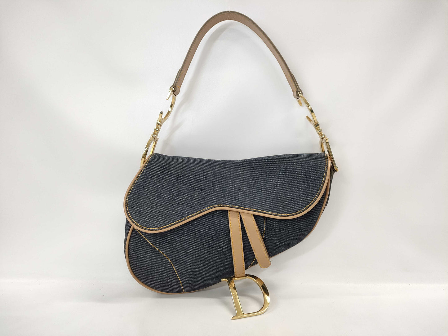 Dior Saddle Bag Denim GP Handbag